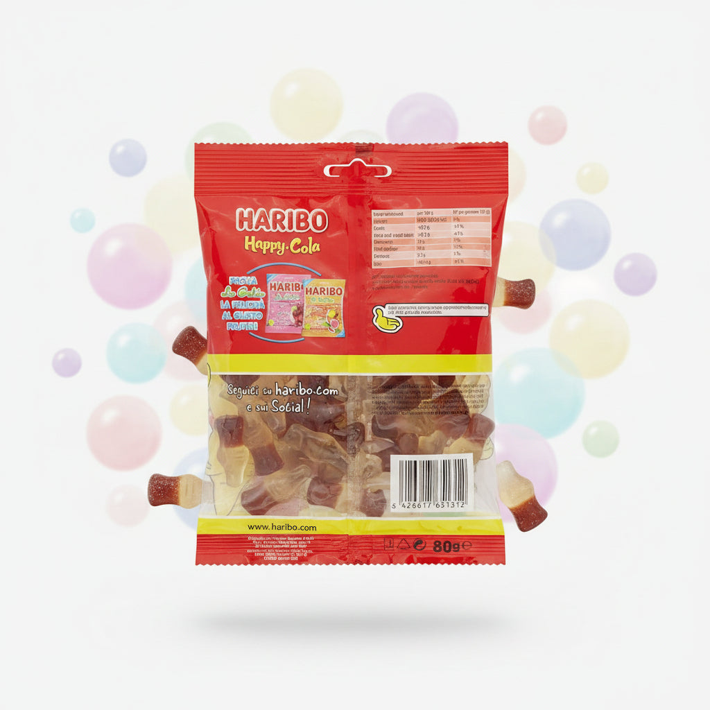 Haribo Bottiglie Cola 80g pz.15