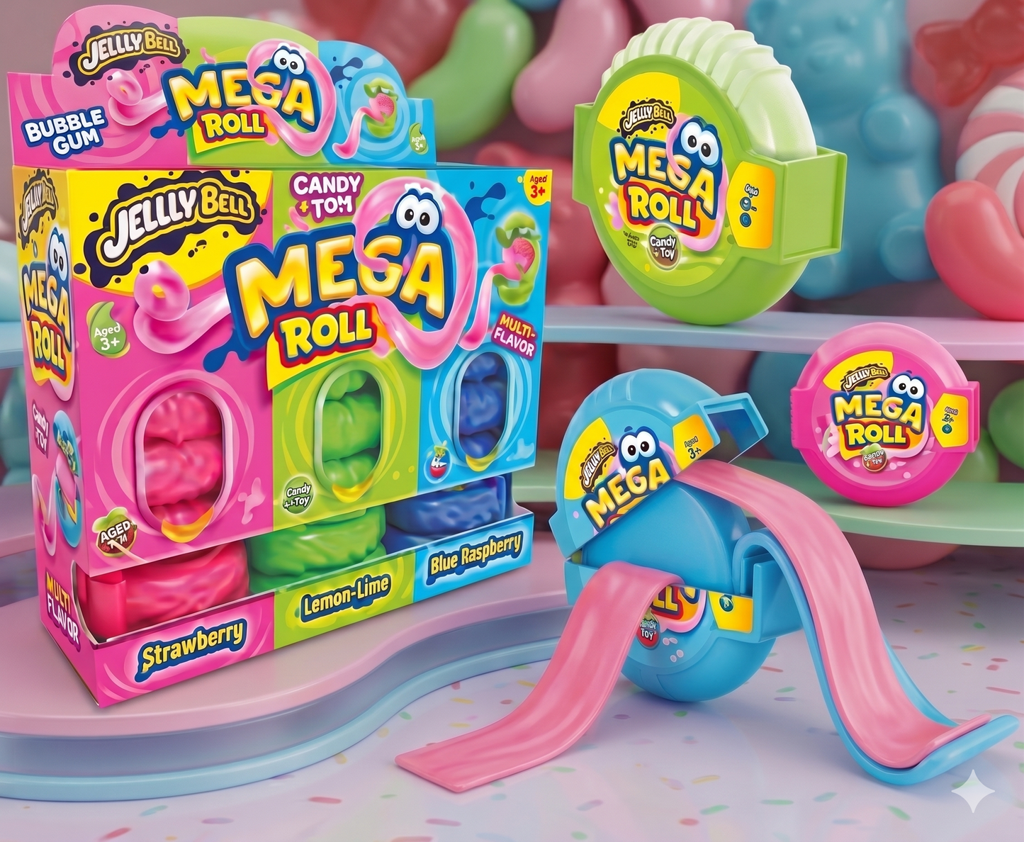 Mega Roll Bubble Gum gr.40 pz.24