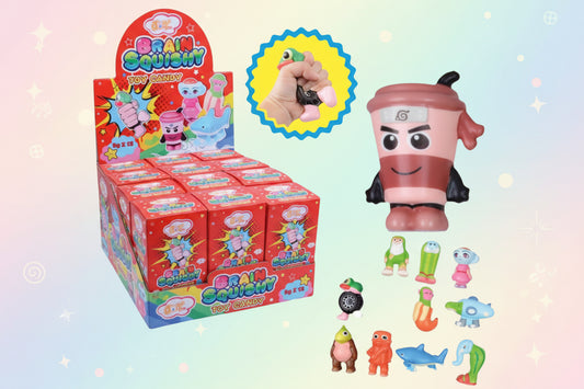 Brain Squishy Gum Toy Candy g.3 pz.12