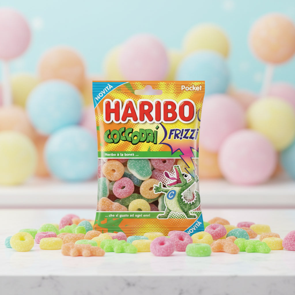 Haribo Coccodrì Frizzi gr.80 pz.15