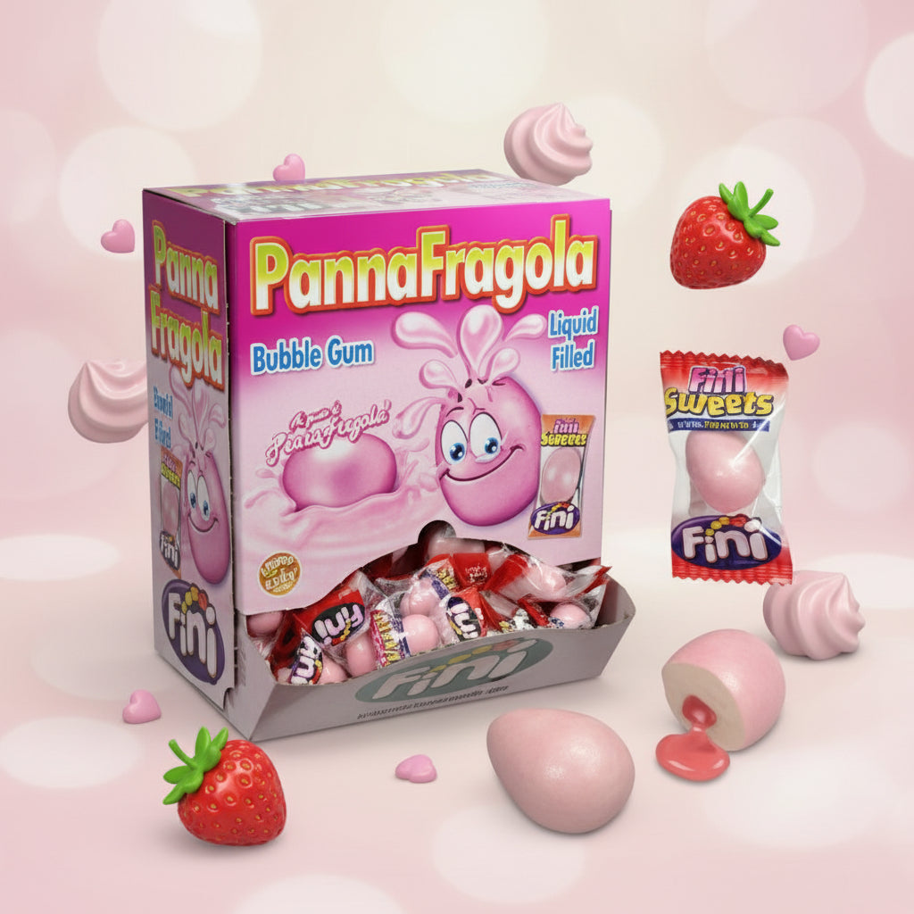 Chicle Panna & Fragola Fini pz.200