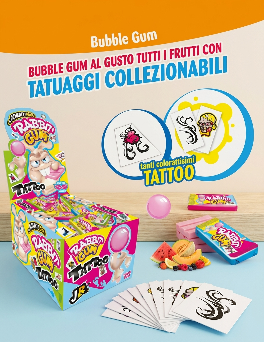 RABBIT GUM TATTOO pz.200