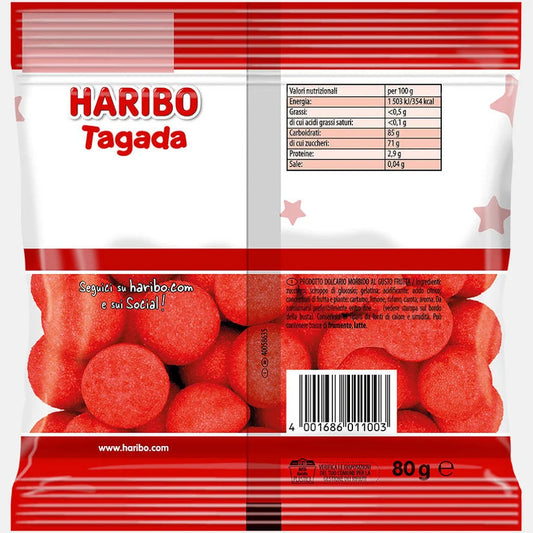 Haribo Tagada Fragole 80g  pz.15